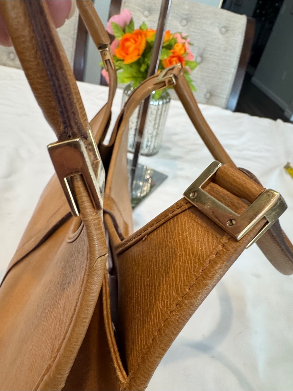 Authentic Gucci Jackie Leather Shoulder Bag with Gold-Tone Hardware - Picture 11 of 17